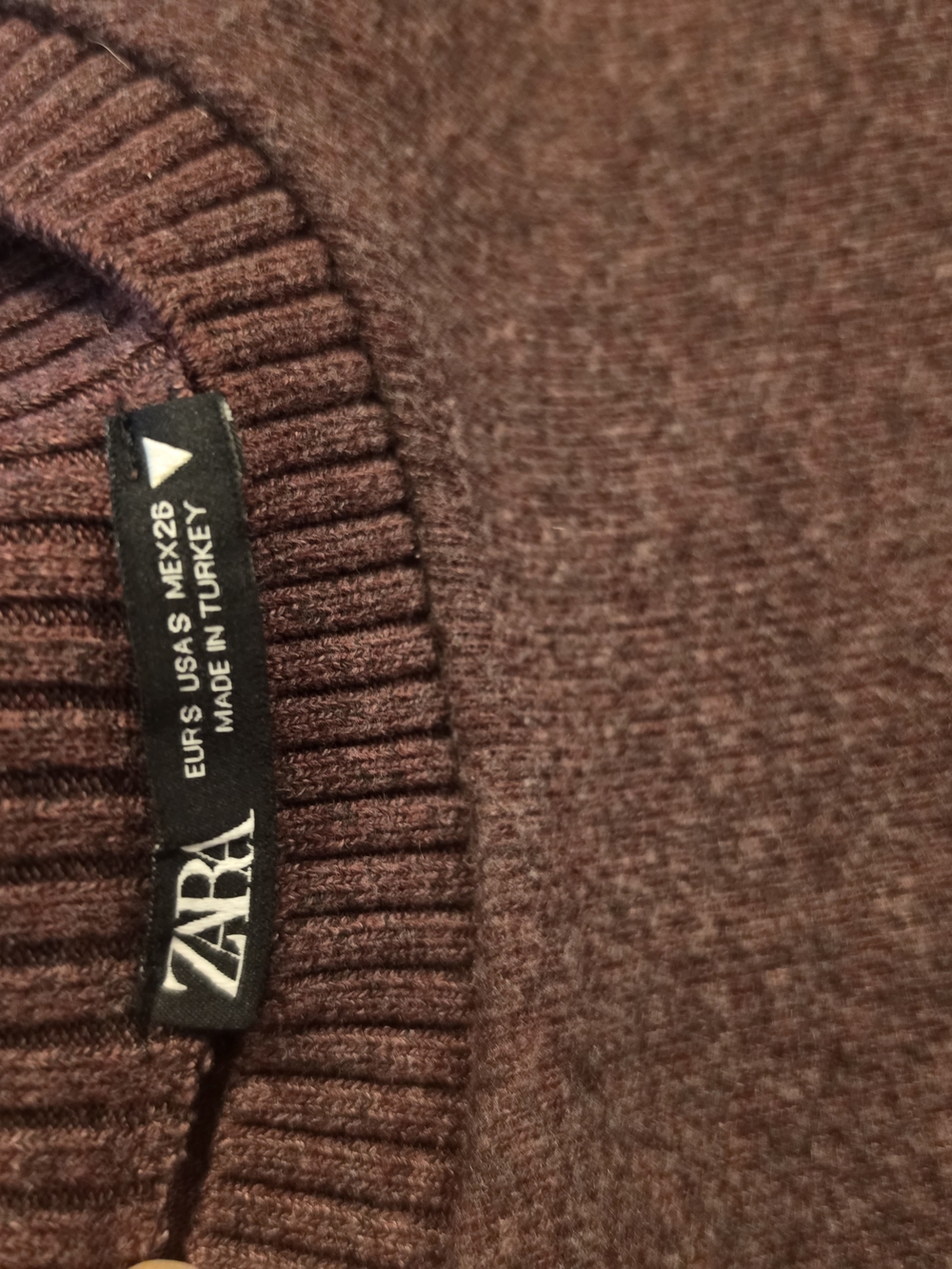 Zara Plum Ribbed Wide-Leg Knit Set - Picture 6 of 6